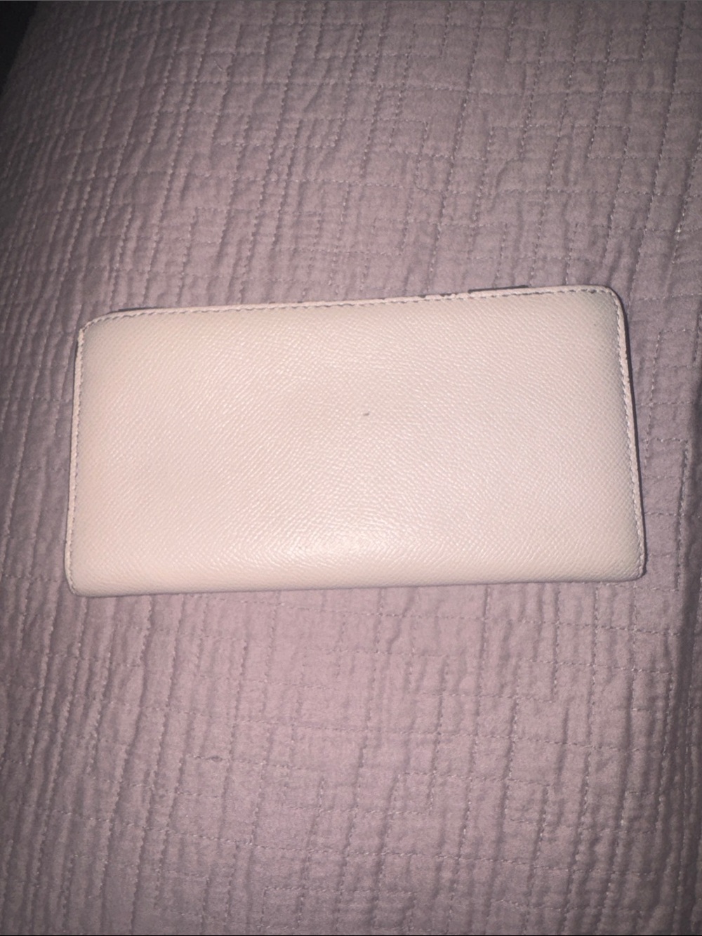 Michael Kors Light Pink Saffiano Zip Wallet with Gold Logo - Picture 3 of 5